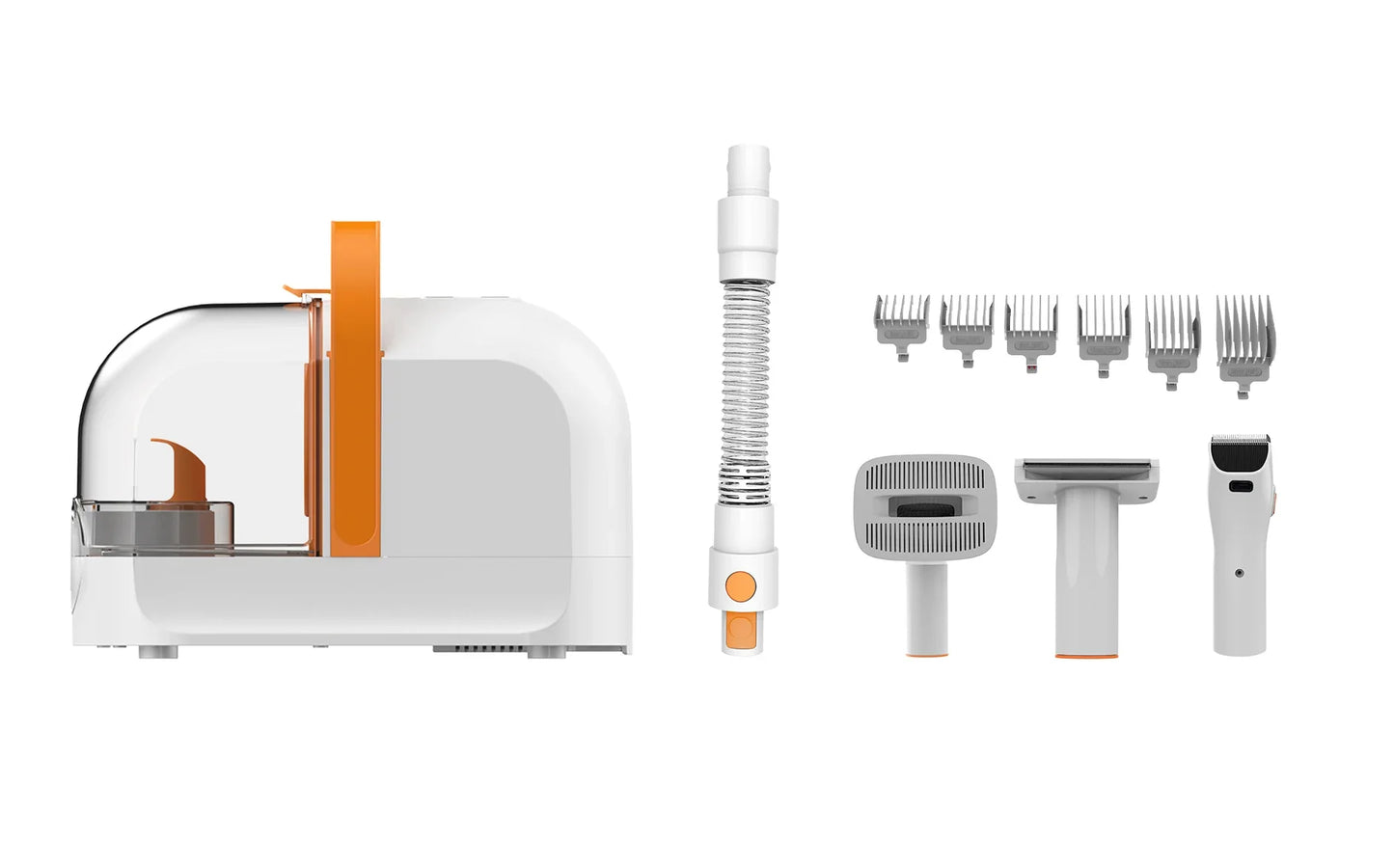 Dog Grooming Vacuum Kit with Clippers | 12000Pa Suction, Low Noise, All-in-One Pet Grooming & De-Shedding System